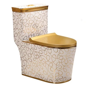 Bồn cầu liền khối Bancoot TS42G mạ vàng