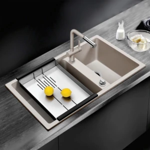 Chậu rửa bát đá Geler GL-GR805485C