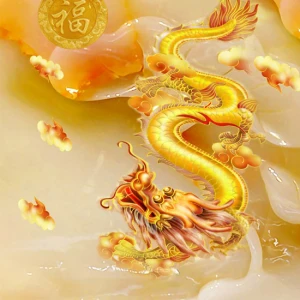 Gạch tranh 3D in theo yêu cầu chủ đề Long Phụng