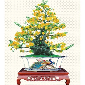 Gạch tranh 5D in theo yêu cầu chủ đề tài lộc