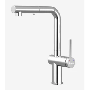 Vòi rửa bát Konox Stream Chrome nóng lạnh dây rút