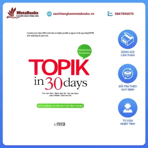 Bản Màu Sách Tiếng Hàn - Sách Từ Vựng Topik - Topik In 30 Days