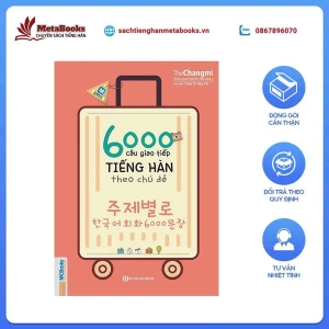 Sách Tiếng Hàn - Sách 6000 Câu Giao Tiếp Tiếng Hàn Theo Chủ Đề