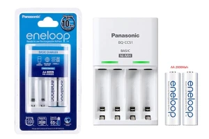 Bộ Pin Sạc Nhanh Panasonic - Eneloop AA/ AAA (4 Viên AA 2000mAh)