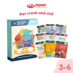 Bộ Đọc tranh nhớ chữ - Sách phát triển tư duy giúp bé tập đọc