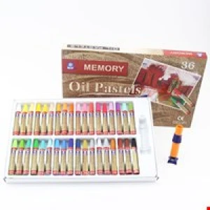 Bộ Sáp Dầu 36 Màu Memory Hàn Quốc Kèm Đồ Kẹp Bút Màu