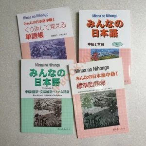 Bộ Minna No Nihongo Trung Cấp 1 - 4 Cuốn (Tương Đương N3)