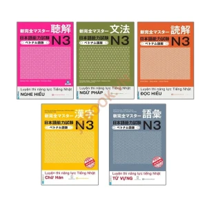 [Free Ship] Bộ Shinkanzen N3 Bản Dịch Việt 5 Cuốn Kèm CD