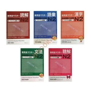 Free Ship Trọn Bộ Shinkanzen Master N2 - Bản Dịch Việt 5 Cuốn - Kèm CD