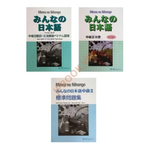 Minna no Nihongo Trung Cấp 2 - Trọn bộ 3 cuốn Kèm CD