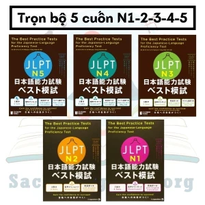 FREESHIP Trọn bộ JLPT N1-2-3-4-5 Nihongo Nouryoku shiken Besuto Moshi
