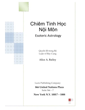 Sách Thông Thiên Học: Chiêm Tinh Học Nội Môn