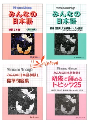 Bộ Minna no Nihongo Sơ Cấp 1 Bản Cũ - Bộ 4 cuốn
