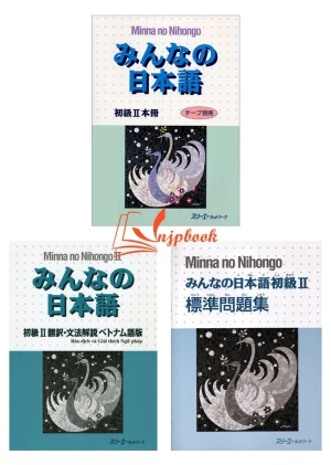 Bộ Minna no Nihongo Sơ Cấp 2 Bản Cũ - Bộ 3 cuốn