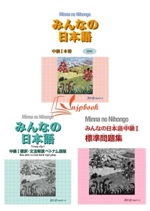 Bộ Minna no Nihongo Trung Cấp 1 Bộ 3 cuốn (SGK Bản Dịch Bài tập) - Sách tiếng Nhật vnjpbook