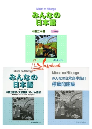 Bộ Minna no Nihongo Trung Cấp 2 Bộ 3 cuốn (SGK Bản Dịch Bài tập) - Sách tiếng Nhật vnjpbook