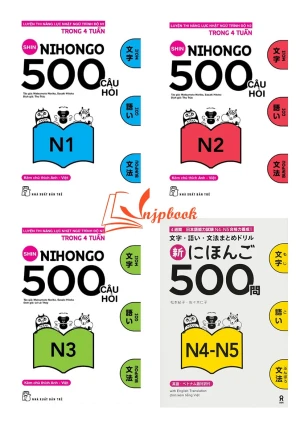 Bộ Sách Shin Nihongo 500 Câu Hỏi Luyện Thi N5 - N1 - Sách tiếng Nhật vnjpbook