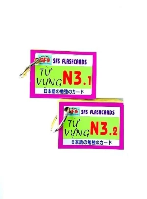 Flashcards Thẻ Học Tiếng Nhật Từ Vựng N3 (2 Xấp)