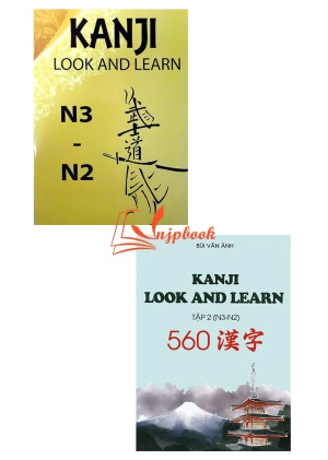 Kanji Look and Learn N3-N2 (Bộ 2 quyển) Sách giáo khoa tập 1 Sách giáo khoa tập 2 - Sách tiếng Nhật vnjpbook