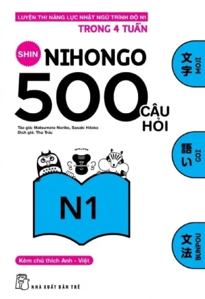 Shin Nihongo 500 câu hỏi luyện thi N1 - Sách tiếng Nhật vnjpbook