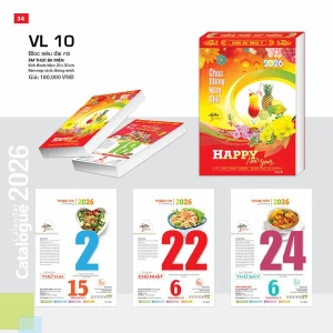 Lịch Bloc Rời 2026 Siêu Đại - Ẩm Thực Ba Miền