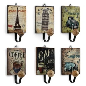 Móc treo phong cách Gỗ Vintage - Sách Cũ ABC