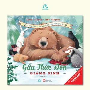 Sách Tranh Song Ngữ - Gấu Thức Đón Giáng Sinh