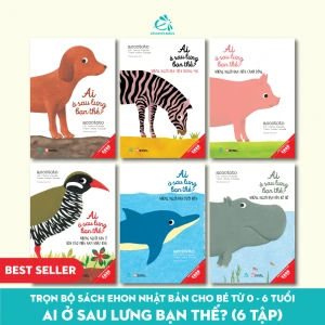 Trọn bộ Ehon Nhật Bản cho bé từ 0 - 6 tuổi: Ai ở sau lưng bạn thế? (6 tập) - Ehomebooks