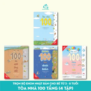 Trọn bộ Ehon Nhật Bản cho bé từ 3 - 8 tuổi: Tòa nhà 100 tầng (4 tập) - Ehomebooks