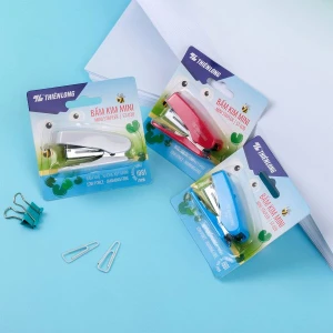 Bấm kim mini số 10 - Mini Stapler Thiên Long - Bấm nhẹ hơn - Màu ngẫu nhiên