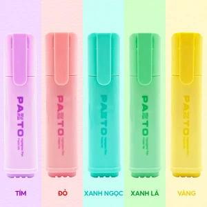 Bút dạ quang màu Pastel Thiên Long Flexoffice Pazto FO-HL009/VN - Bút dạ quang rửa được