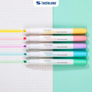 Bút dạ quang màu Pastel Thiên Long Pazto HL-016 - Bút dạ quang rửa được