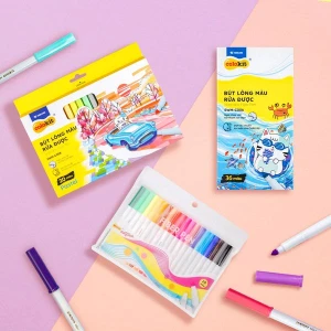 Bút lông màu Fiber Pen Thiên Long Colokit - Có thể rửa được- Combo 40/56/76/96 cây