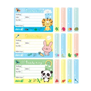 Nhãn vở Thiên Long Điểm 10 TP-NBL005