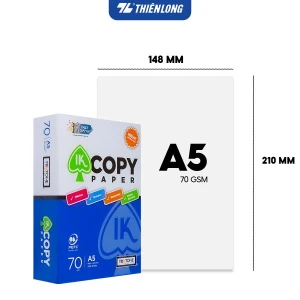 Ream giấy A5 70 gsm IK Copy (500 tờ) - Hàng nhập khẩu Indonesia