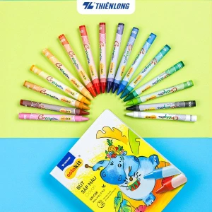 Sáp 16 màu Colokit CR-C08 - Tặng bộ mô hình DIY