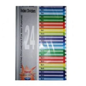 Bìa Phân Trang Nhựa 24 Số Trà My giá tốt nhất vppvinacom.vn