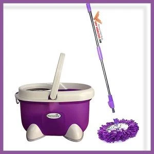 Bộ lau nhà xoay 360 độ lồng inox Home Easy 666