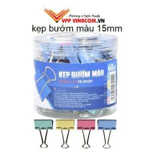 Kẹp Bướm Màu 15mm Flexoffice FO-DCC01