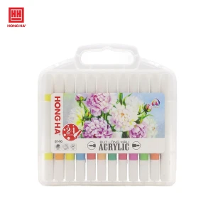 Bút lông màu Acrylic 2 đầu Hồng Hà 24 màu - 8146