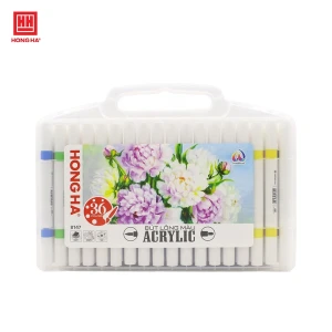 Bút lông màu Acrylic 2 đầu Hồng Hà 36 màu - 8147