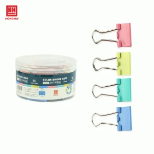 Kẹp bướm, kẹp giấy màu Hồng Hà 32mm (hộp 24 chiếc) - 6641