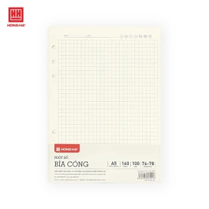 Ruột sổ bìa còng Hồng Hà A5 160 trang kẻ caro - 3021