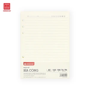 Ruột sổ bìa còng Hồng Hà A5 160 trang kẻ ngang - 3019