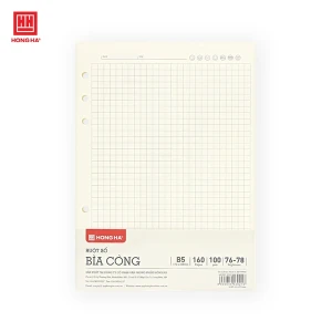 Ruột sổ bìa còng Hồng Hà B5 160 trang kẻ caro - 3022