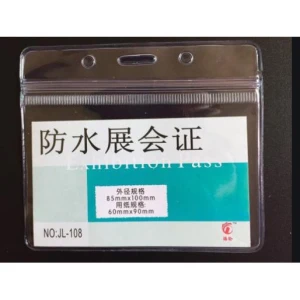 Bảng tên nhựa dẻo zipper ngang / đứng 6 10 cm