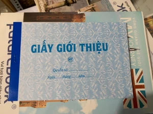 Giấy giới thiệu 1 liên 12.5 x 19 cm ( 40 tờ )