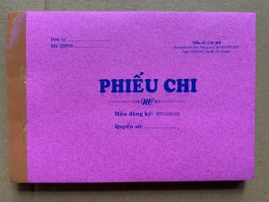Phiếu chi 2 liên 12.5 x 18.5 cm ( 76 tờ )