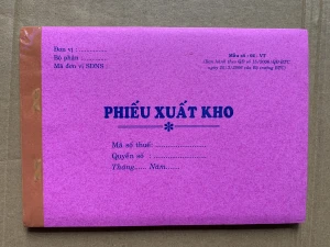 Phiếu xuất kho 3 liên 12.5 x 18.5 cm ( 90 tờ )