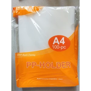 XẤP 100 CÁI Bìa lá nhựa trắng A4 PLUS đựng giấy tờ tài liệu hồ sơ